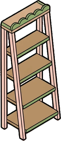 Bookcases, a sticker from the The Flower Shop world