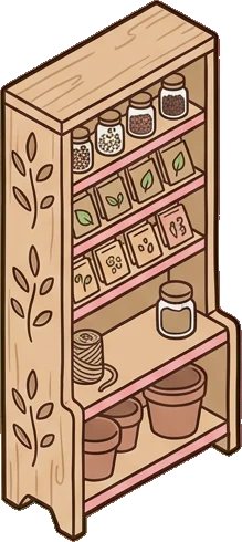 Bookcases, a sticker from the The Flower Shop world