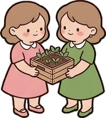 People together, a sticker from the The Flower Shop world