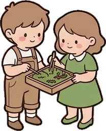 People together, a sticker from the The Flower Shop world
