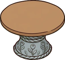 Coffee tables, a sticker from the The Flower Shop world