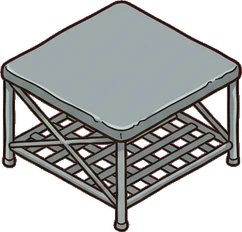 Coffee tables, a sticker from the The Flower Shop world