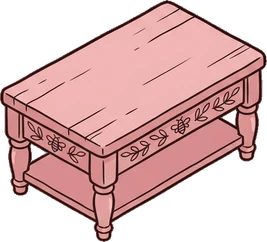 Coffee tables, a sticker from the The Flower Shop world