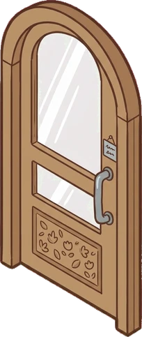Doors, a sticker from the The Flower Shop world