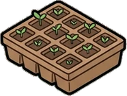 Baskets and floor things, a sticker from the The Flower Shop world