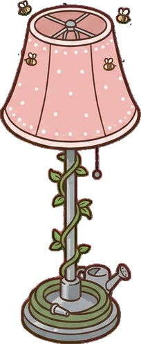 Floor lamps, a sticker from the The Flower Shop world