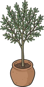 Floor plants, a sticker from the The Flower Shop world