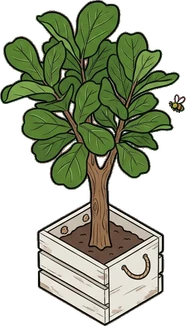 Floor plants, a sticker from the The Flower Shop world