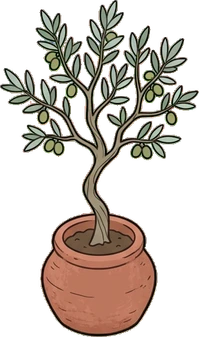 Floor plants, a sticker from the The Flower Shop world