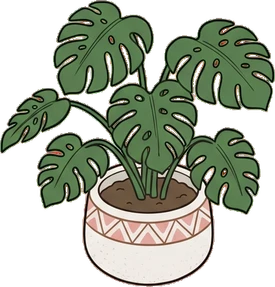 Floor plants, a sticker from the The Flower Shop world