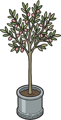 Floor plants, a sticker from the The Flower Shop world