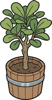 Floor plants, a sticker from the The Flower Shop world