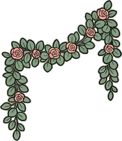 Garlands and hanging things, a sticker from the The Flower Shop world