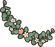 Garlands and hanging things, a sticker from the The Flower Shop world