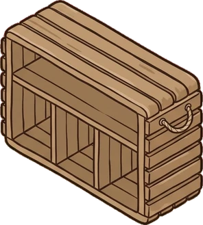 Dressers and low cabinets, a sticker from the The Flower Shop world