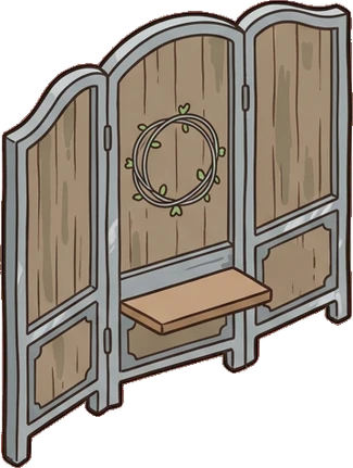 Folding screens, a sticker from the The Flower Shop world