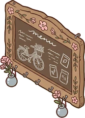 Signboards and chalkboards, a sticker from the The Flower Shop world
