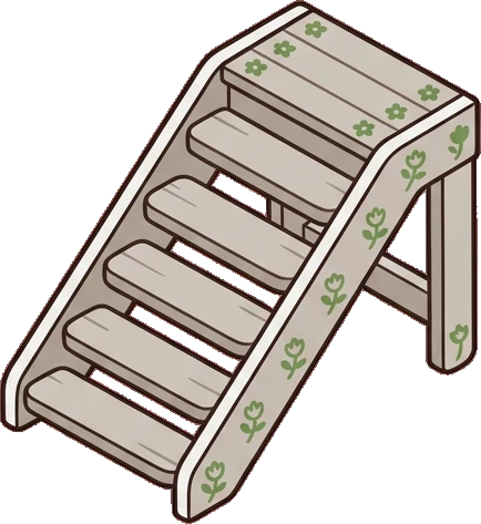 Staircases, a sticker from the The Flower Shop world