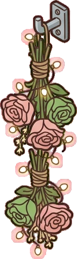 Wall lights, a sticker from the The Flower Shop world