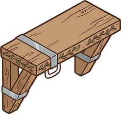 Wall shelves, a sticker from the The Flower Shop world