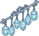 Wall lights, a sticker from the The Ice Palace world