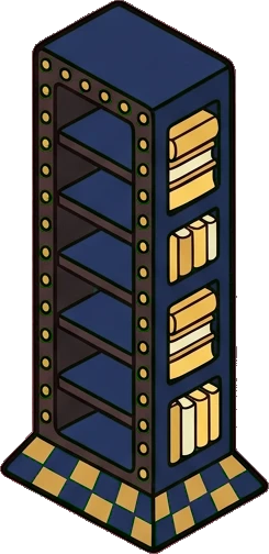 Bookcases, a sticker from the The Magic Classroom world