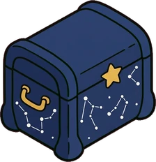 Chests and trunks, a sticker from the The Magic Classroom world