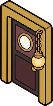 Doors, a sticker from the The Magic Classroom world