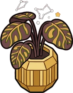 Floor plants, a sticker from the The Magic Classroom world