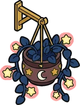 Hanging plants, a sticker from the The Magic Classroom world