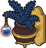 Hanging plants, a sticker from the The Magic Classroom world