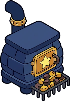 Fireplaces and stoves, a sticker from the The Magic Classroom world