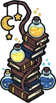 Big floor pieces, a sticker from the The Magic Classroom world