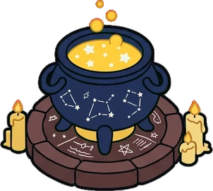 Big floor pieces, a sticker from the The Magic Classroom world