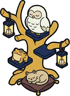 Big floor pieces, a sticker from the The Magic Classroom world