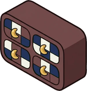 Dressers and low cabinets, a sticker from the The Magic Classroom world