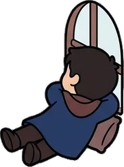 People lying down, a sticker from the The Magic Classroom world
