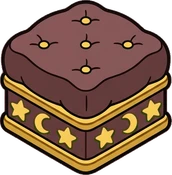 Poufs and ottomans, a sticker from the The Magic Classroom world