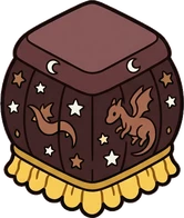Poufs and ottomans, a sticker from the The Magic Classroom world