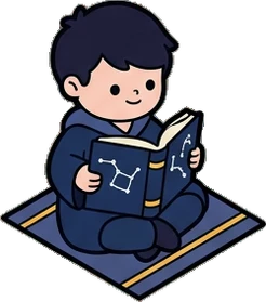 People sitting, a sticker from the The Magic Classroom world