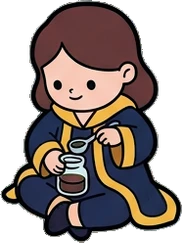 People sitting, a sticker from the The Magic Classroom world