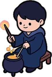 People sitting, a sticker from the The Magic Classroom world