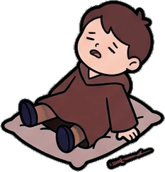 People sitting, a sticker from the The Magic Classroom world