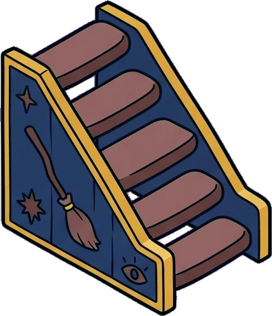 Staircases, a sticker from the The Magic Classroom world