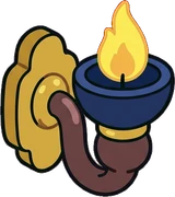 Wall lights, a sticker from the The Magic Classroom world