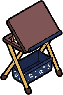Desks and workbenches, a sticker from the The Magic Classroom world