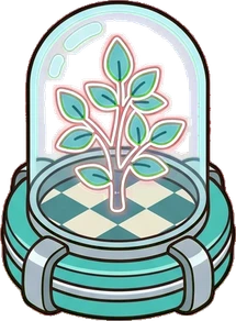 Floor plants, a sticker from the The Diner world