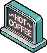 Candles and small lights, a sticker from the The Diner world