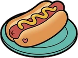 Food and drinks, a sticker from the The Diner world