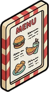 Wall art and frames, a sticker from the The Diner world